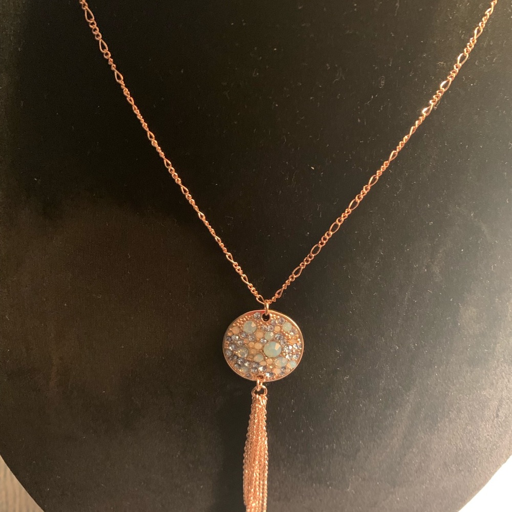 Blue-crystal necklace
